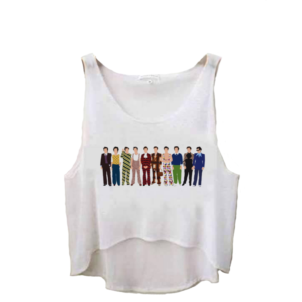 Cropped Harry Styles Outfits || Regata Tshirt Tumblr Aesthetic Pinterest