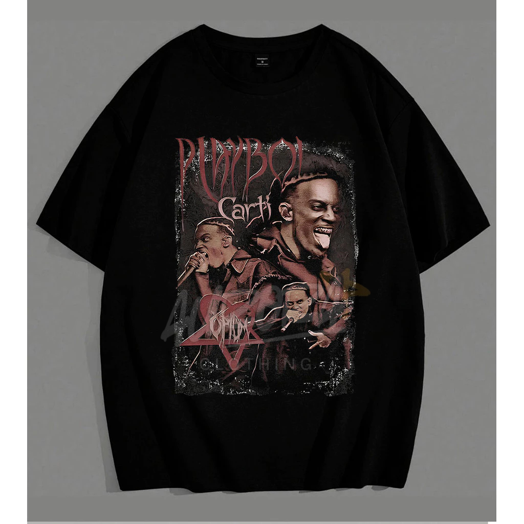 Camiseta Básica Cantor Rapper Playboi Carti Camisa 100% Algodão Streetwear Temos Plus Size Lançamento - Envio Rápido