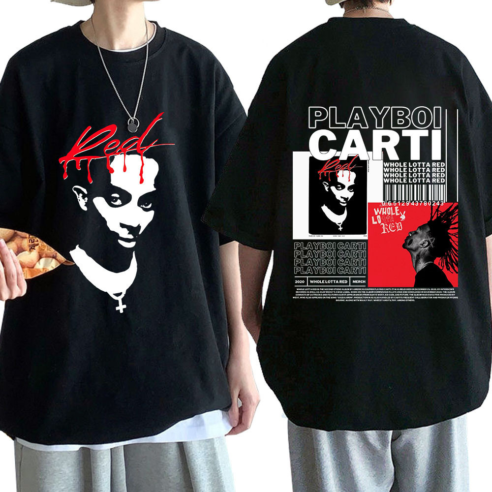 Camiseta Básica Cantor Rapper Playboi Carti  Camisa 100% Algodão Streetwear Temos Plus Size Lançamento - Envio Rápido