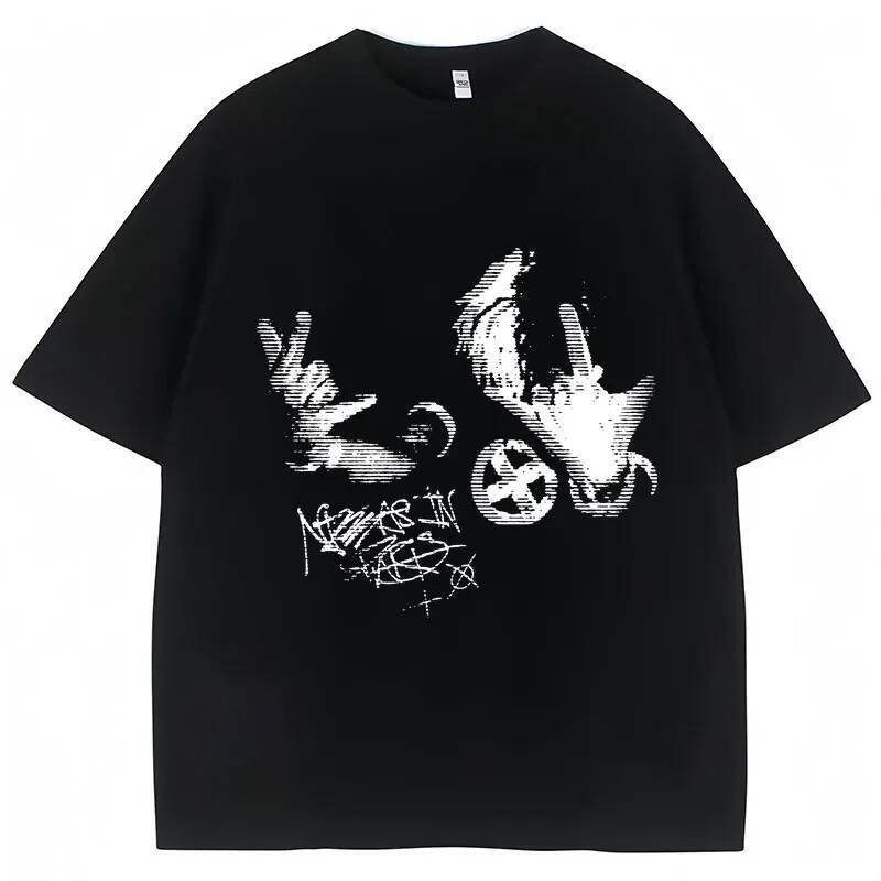 Camisetas do Rapper Popular Ken Carson Playboi Carti Opium Destroy Lonely Gothic Punk Camisetas Masculinas Femininas de