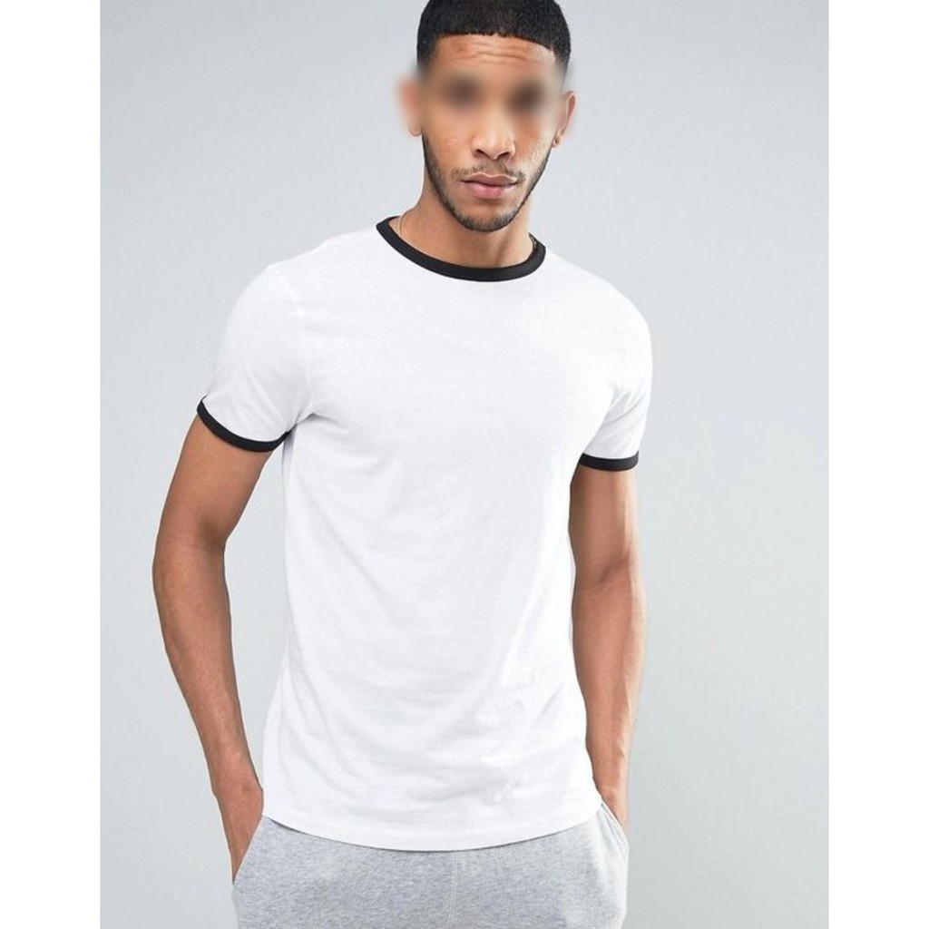 Camiseta Ringer Tee Modelo Convencional Tradicional