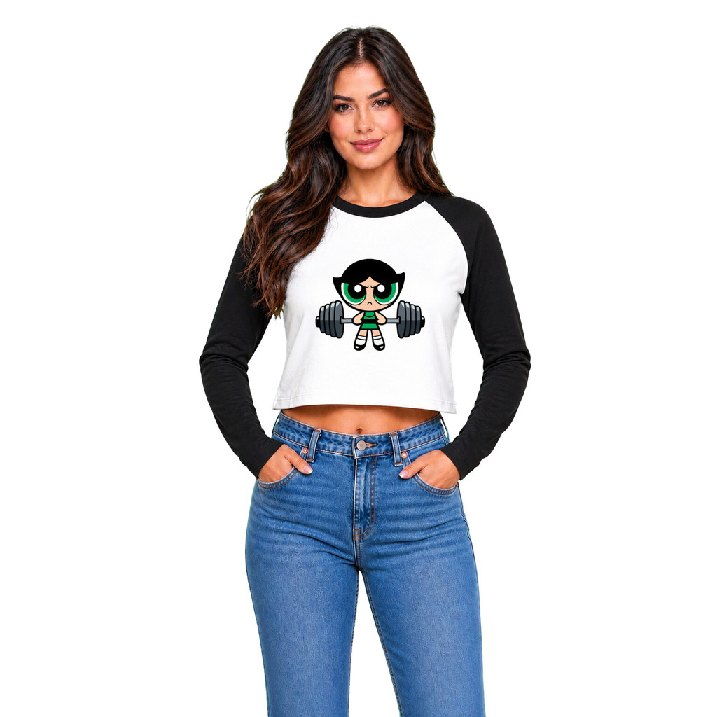 Cropped Raglan inverno Feminino Tumblr blogueira Academia malhação fitness gym docinho as meninas