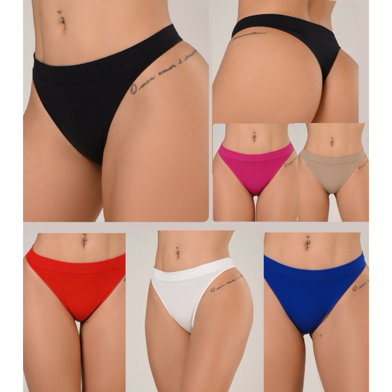 Calcinha Lipo Poliamida - Não Marca - Corte Seamless - Semi fio