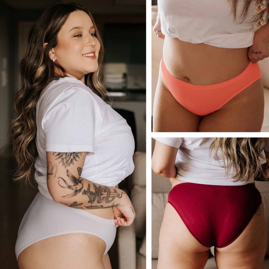 Kit 6 Calcinhas Biquini Feminina Poliamida Anatômica Seamless com Lateral Larga Diversas Cores Hoahi