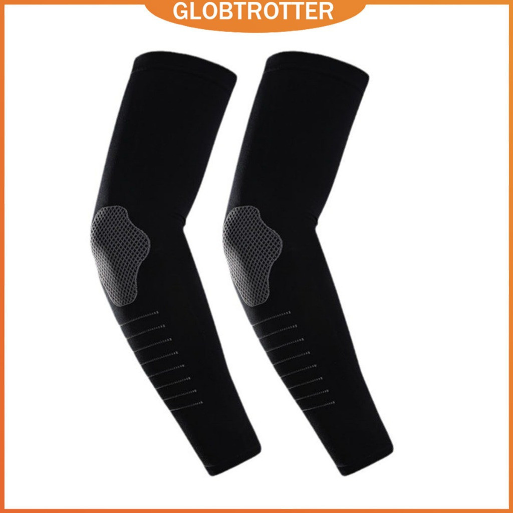 Globetrotter 1 Par Protetor Solar De Seda Manga De Bicicleta Esportiva Elástica De Proteção Do Braço Quick Dry Sweat Abs