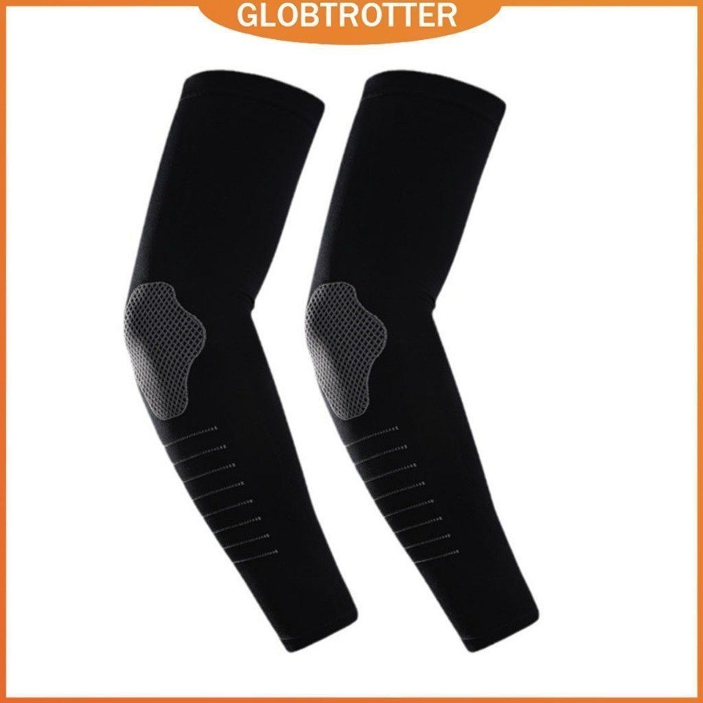 Globetrotter 1 Par Protetor Solar De Seda Manga De Bicicleta Esportiva Elástica De Proteção Do Braço Quick Dry Sweat Abs