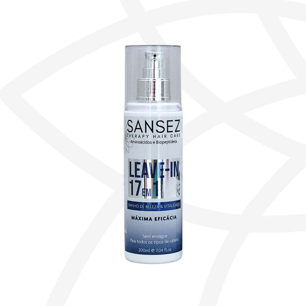 SANSEZ Leave-in 17 em 1 | Alta Performance | Nutrição, Brilho, Aminoácidos | Finalizador Maciez