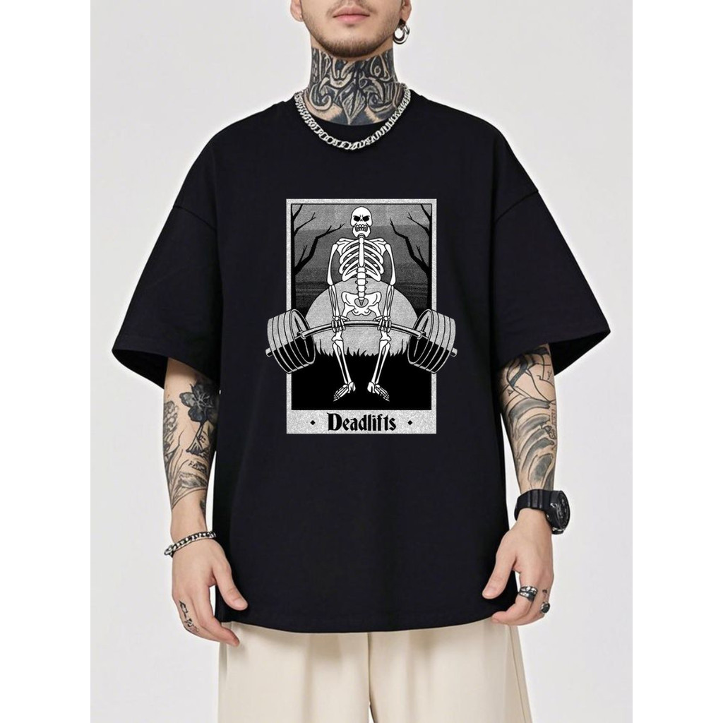 Camiseta Camisa Deadlifts Academia Skeleton Gym