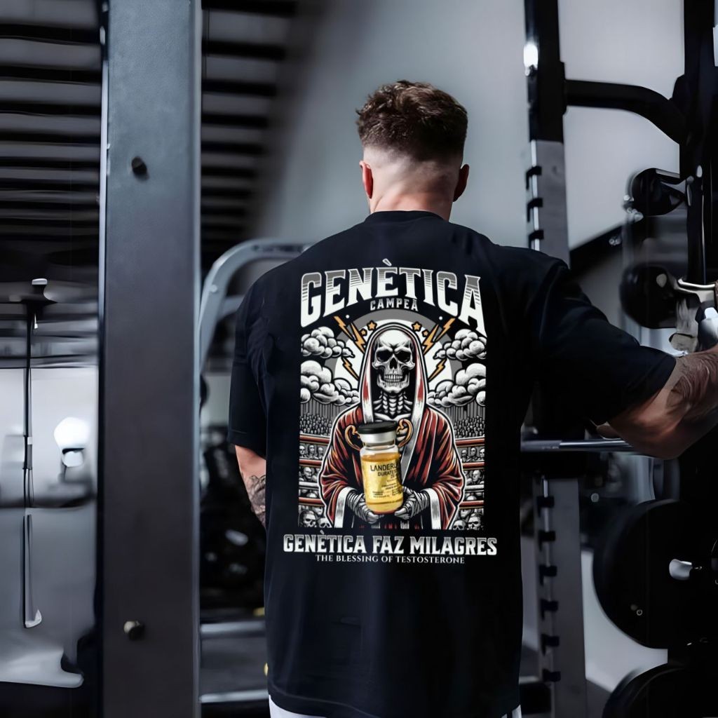 Camiseta T-shirt Camisa 100% Algodão Fitness Gym Treino Academia Bodybuilding Moda Musculação Bomba