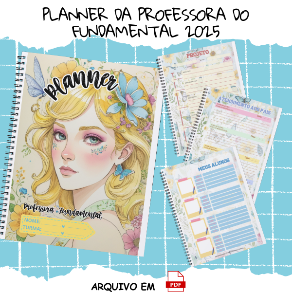 Planner da Professora do Ensino Fundamental 2025