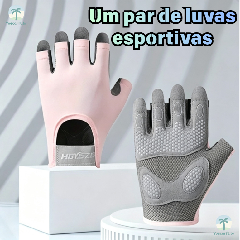 Unisex Half Finger Sports Gloves Gym Exercises With Wristband Fit Bodybuilding Adjustment