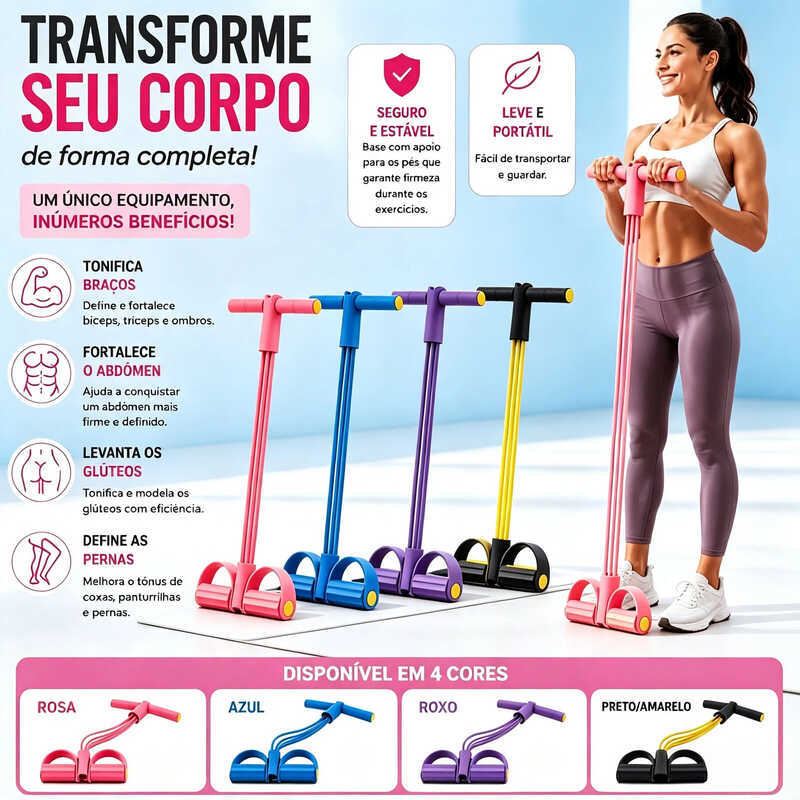 Multi-Function Elastic Exercise Stretcher, Strong Tension Resistance Band with Pull Rope, Home Gym Professional Fitness
