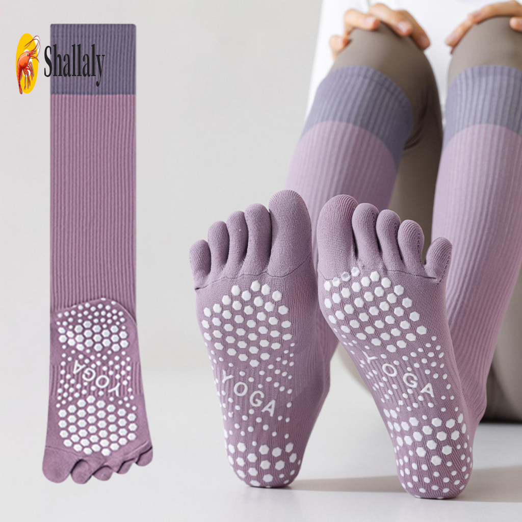 Non Skid Yoga Socks Non-slip with Grip Dots High Elasticity Fitness for Home Gym Exercise – Comfortable Traction for W