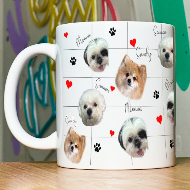 Caneca porcelana estampada Personalizada com a sua imagem ou foto do seu filho ou pet