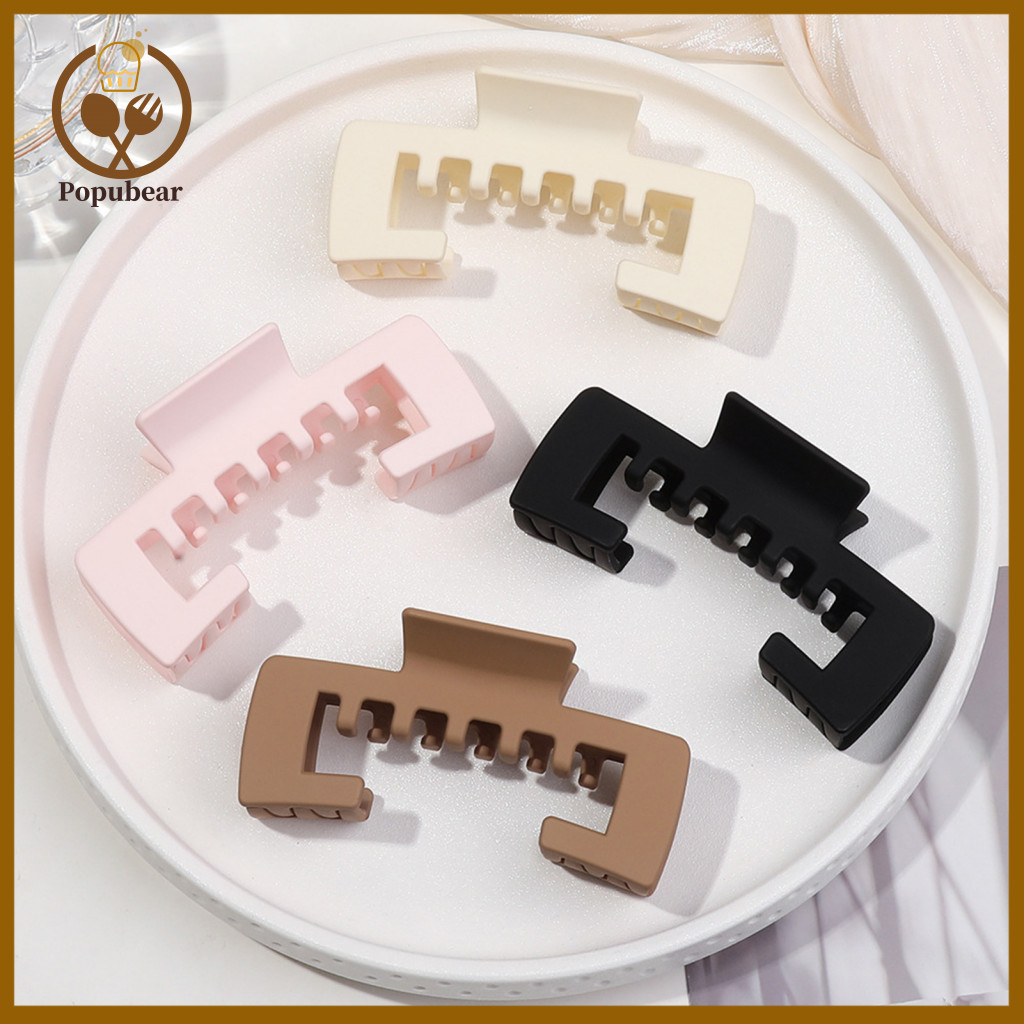 Non-slip Hair Clip Claw Widened for Women Thick Strong Spring Teeth Shark Hollow Back Head Clamp Perfect for Baseball Ca