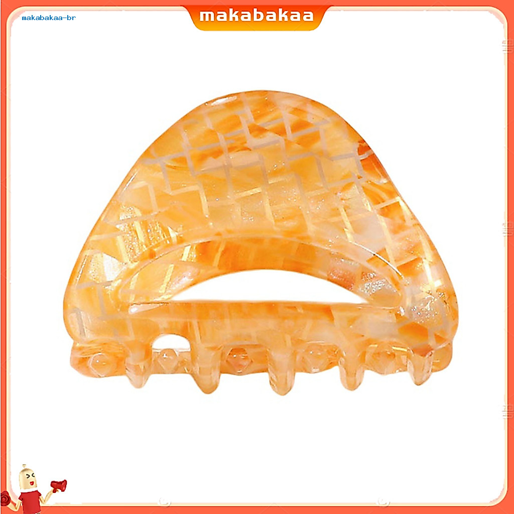 Hair Claw Clip Triangle Hollow Design Strong Grip Anti-slip Teeth Back Head Clamp Shower Accessory for Women Girls – V