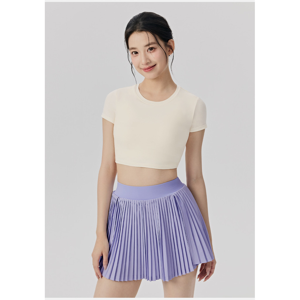 YD Back Kink Hollow Yoga camiseta feminina Slim-fit Slimmer Look Sports Top Alta Elástica Nude Feel Pilates Fitness Mang