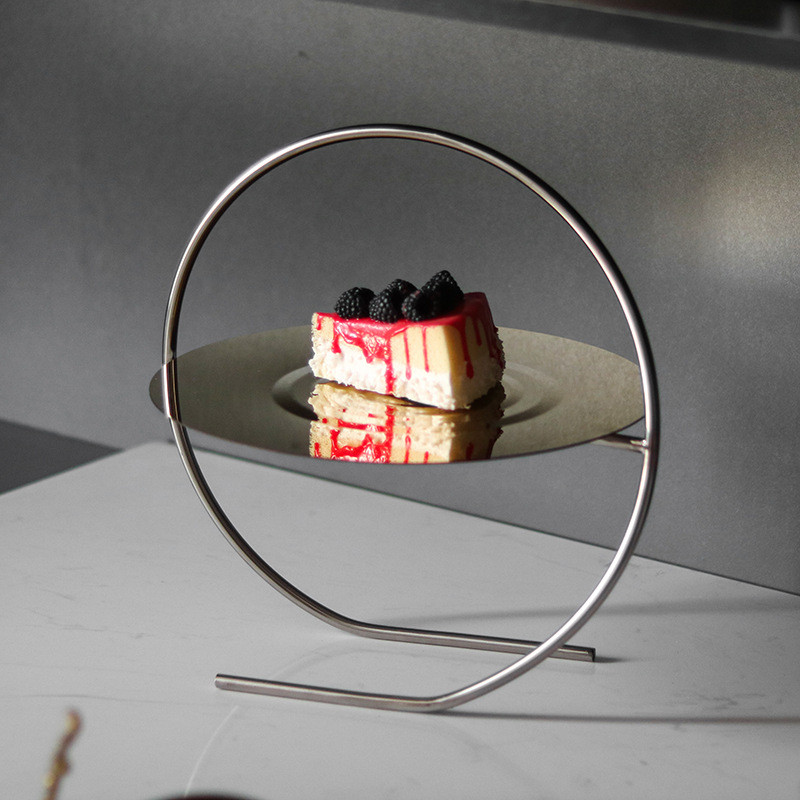 Simple afternoon tea dessert table decorations, light luxury cake tray display stand, soft furnishings for model homes,
