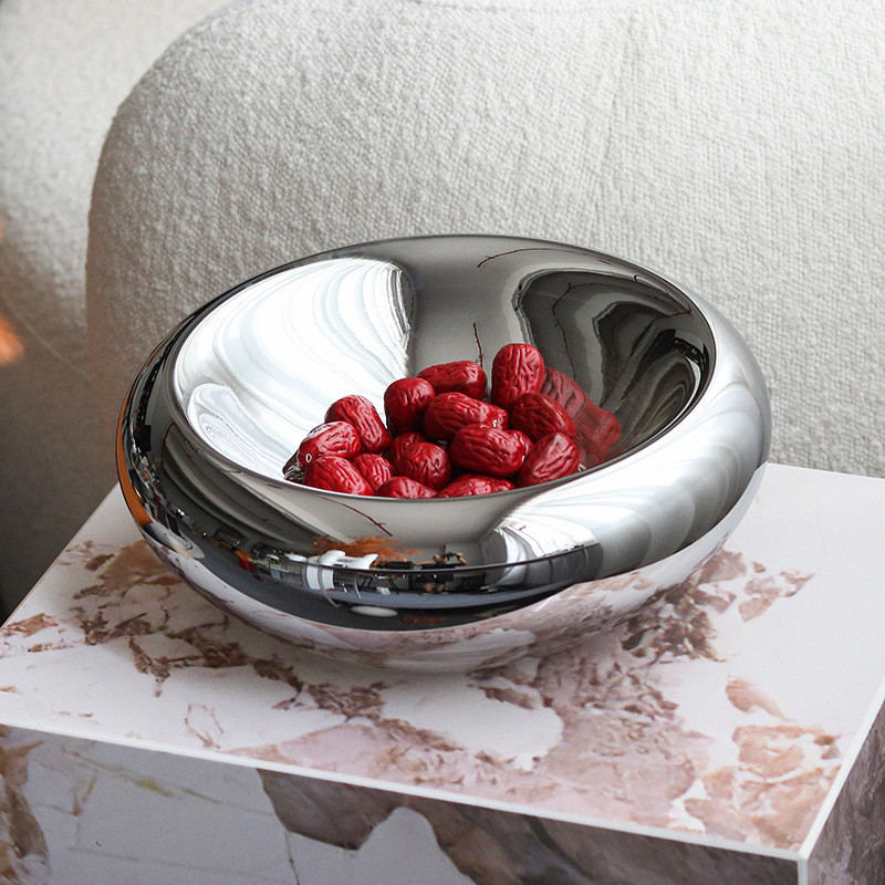 Modern light luxury snack and fruit tray decoration for soft furnishings in sales offices, living rooms, TV cabinets, co