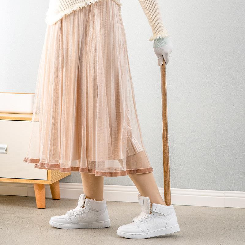 Alemão idosos casa de madeira maciça grelhado sapatos idosos não dobram sobre Super estendido magnético sapato-lifting