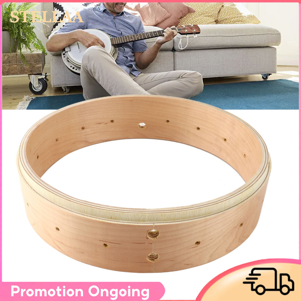Stellaa LiebeWH Maple Wood Banjo Rim Ressonância e proteção natural