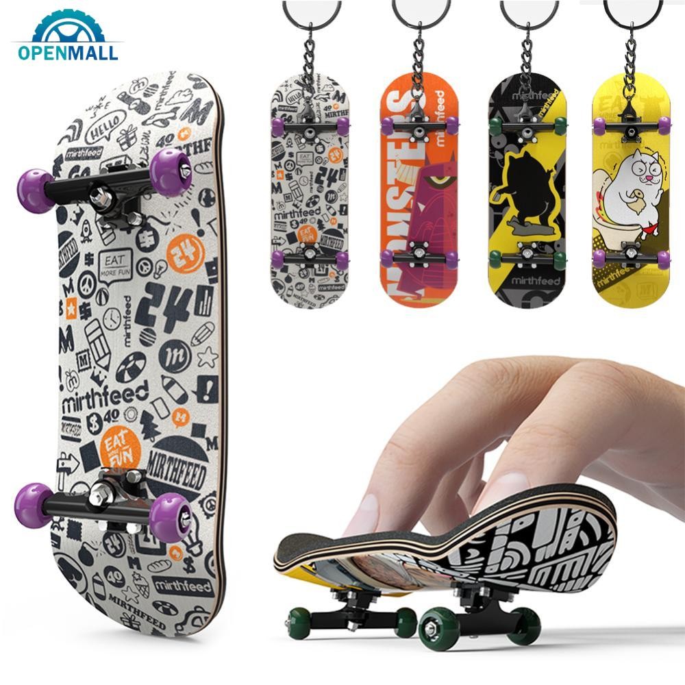 OPENMALL Ampliar Conjunto De Fingerboard De Madeira Dedo Scooter Skate Board Maple Wood Profissional Mini Brinquedos Inf