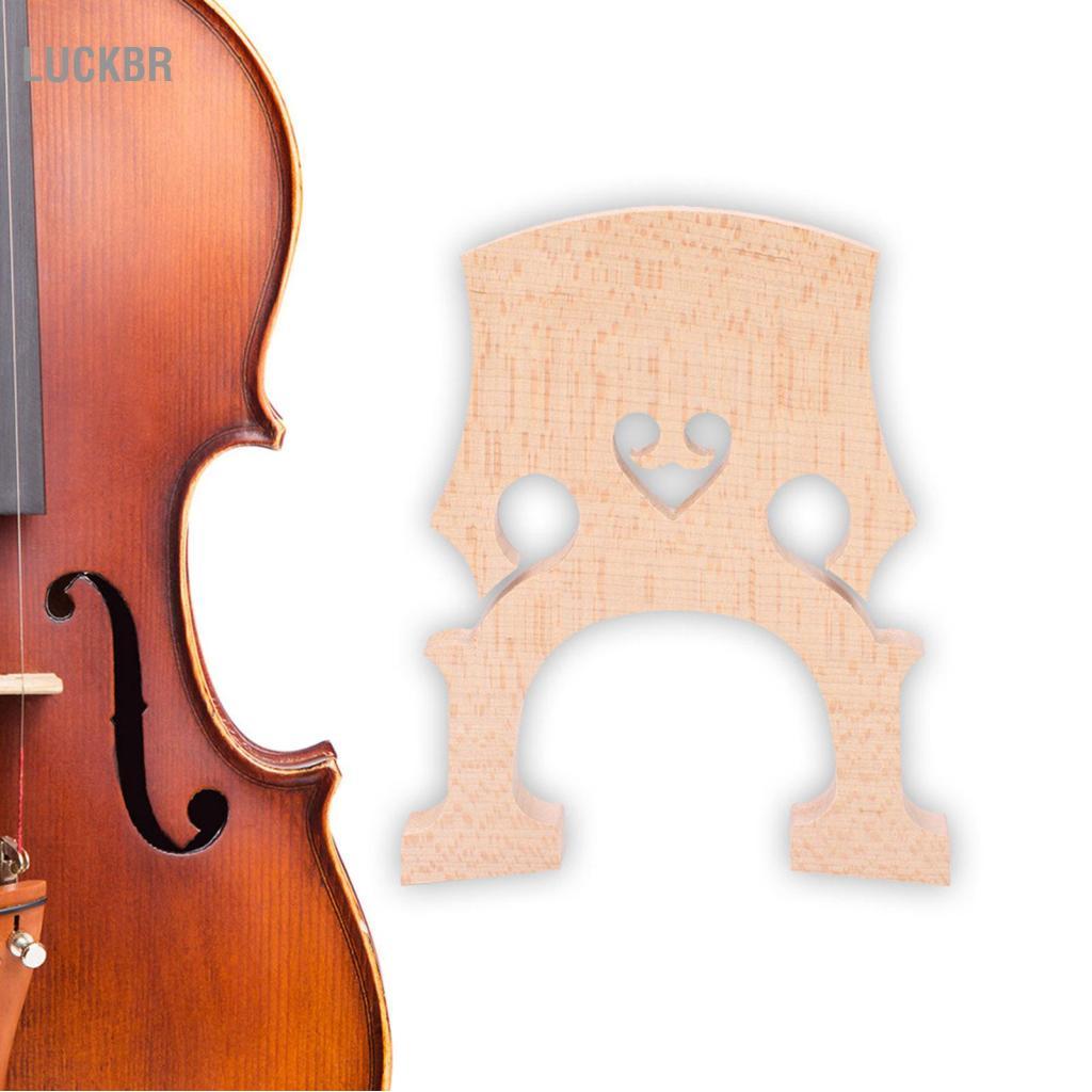Luckbr Mingzhe Maple Wood Cello Bridge Peças de reposição Acessório de instrumento 4/4 3/Violoncelos para transmissão