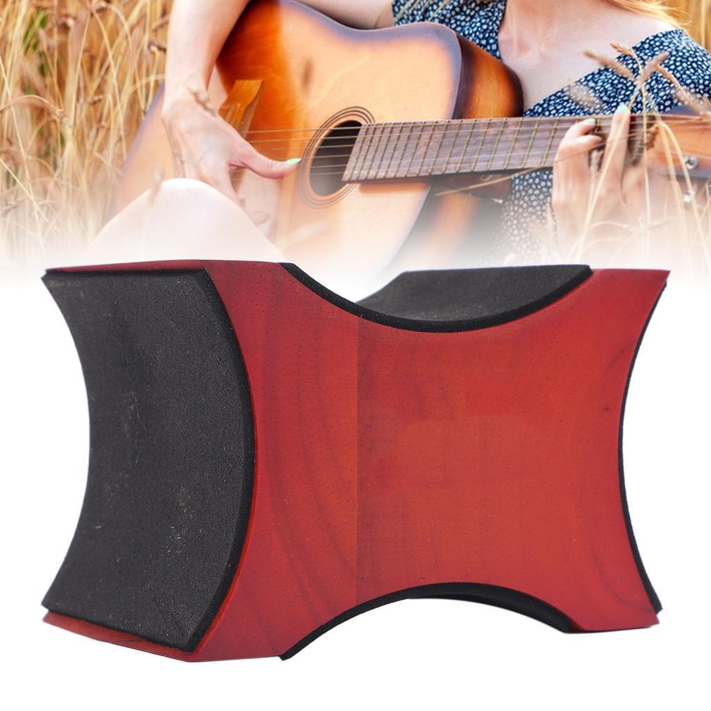 Irfora Guitar Neck Support Pillow Cradle Holder Maple Wood Opção de altura dupla Preenchimento de cortiça sólida