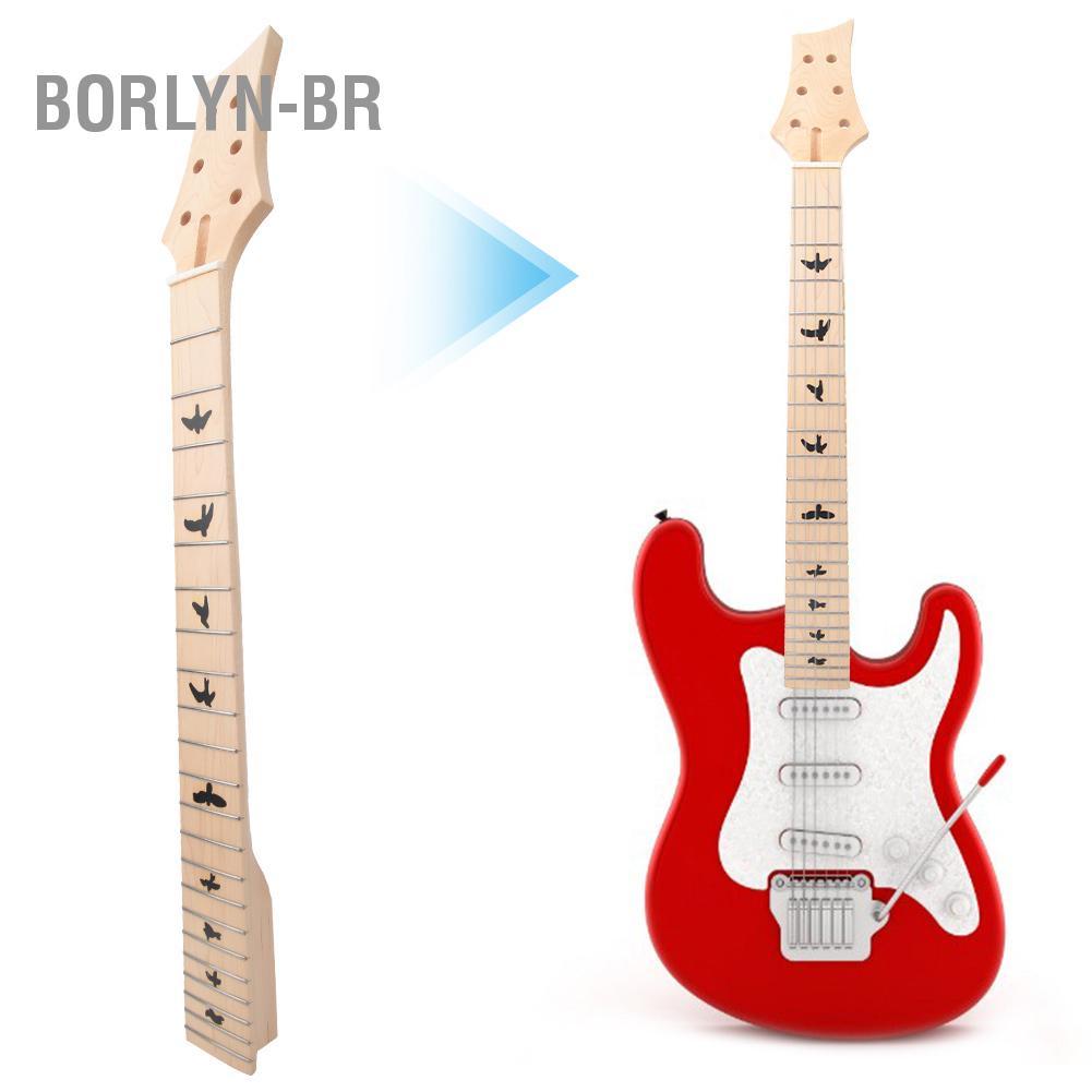Borlyn-br 22 Fret Maple Wood Guitar Neck Substituição Elétrica com