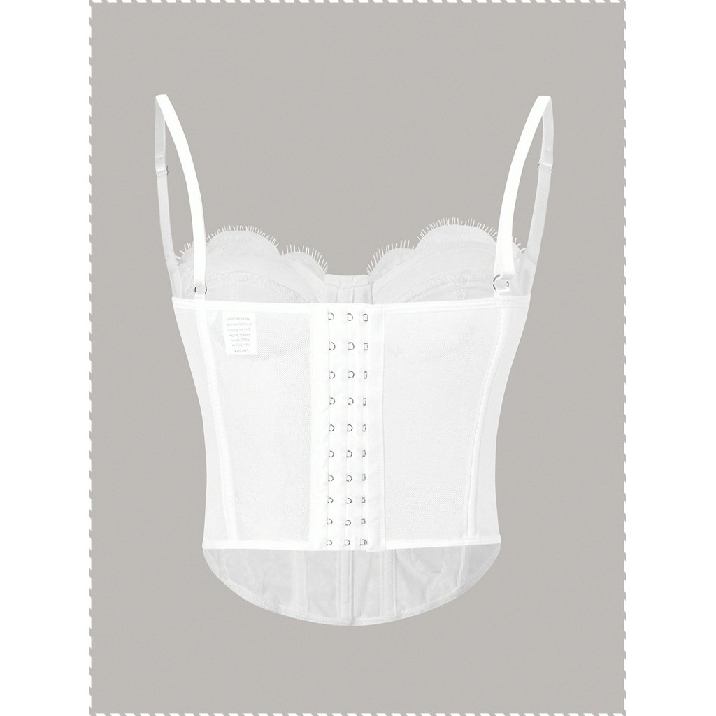 Bustier Sophistication Corset Underwear Vest Elegance Breathable Shoulder Trimming Shape Everyday