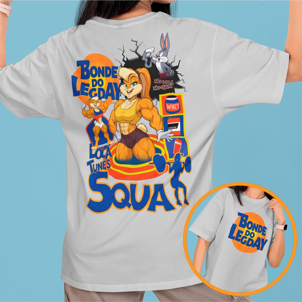 Camisa Lola Bonde Do Legday Tunes Squat Looney Tunes Camisa Feminina Academia Blusão