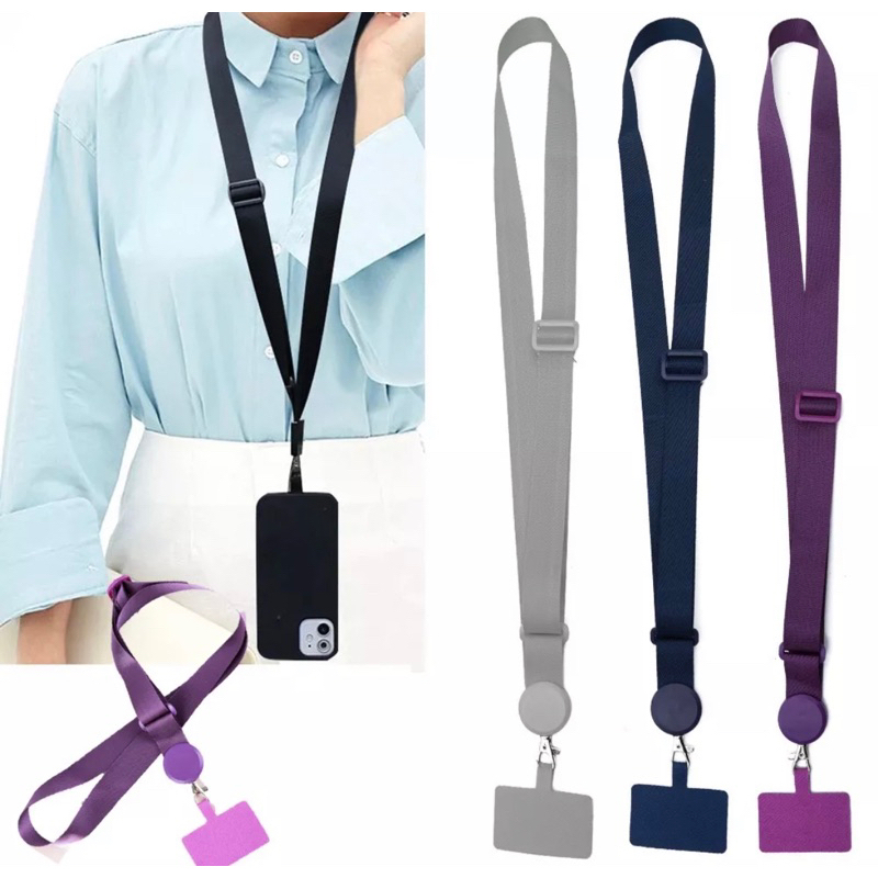Cordão De Pescoço Grosso Ajustável Universal Para Celular Antiperda Alças Com Cartão Durável Telefone Corda Pendurada OU