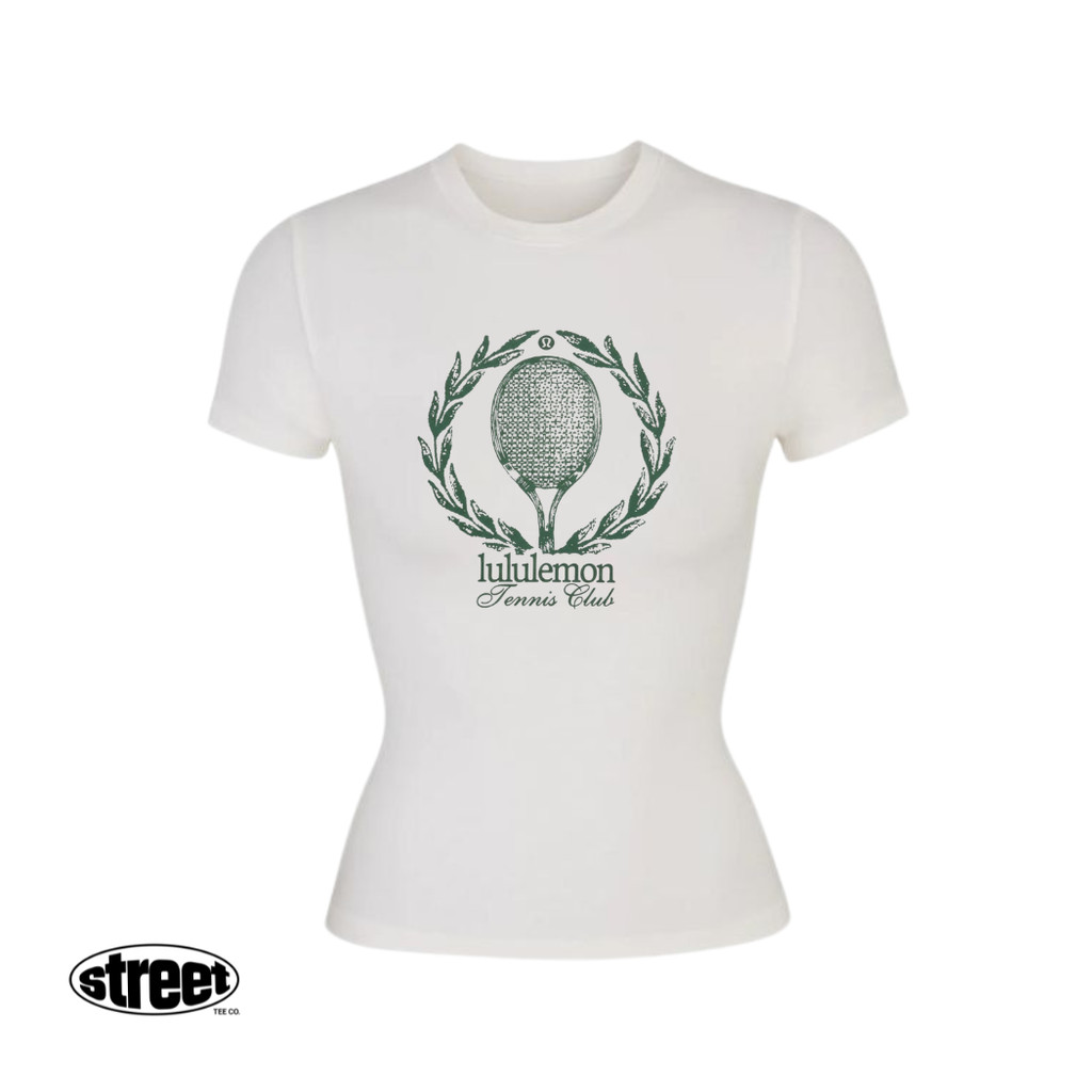 Camiseta Baby Look Lulu Yoga Tennis Tee Algodão