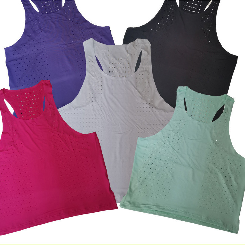 New Male Runway Marathon Running Sports Vest Fast Drying Sleeveless Quick Breathable Shirts bHpW