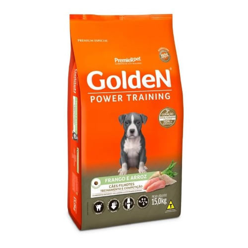 Ração para cães filhotes Golden Power Training - 15kg