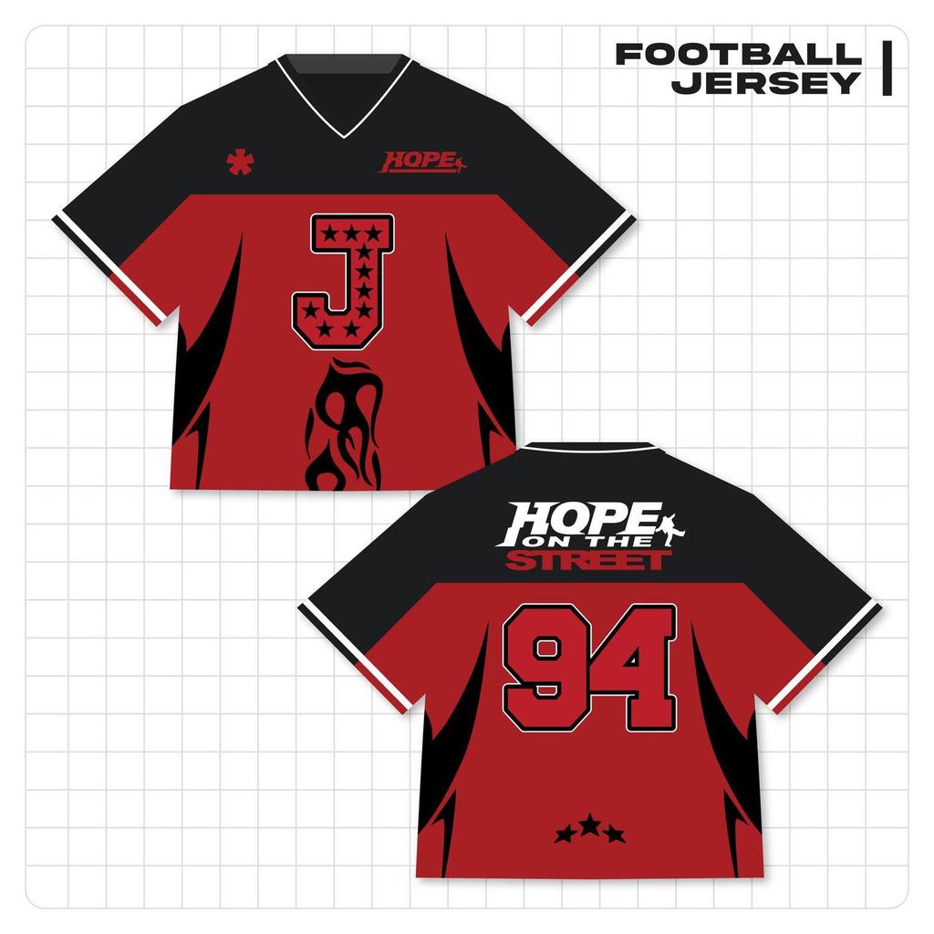Camisa J-Hope On The Street Jersey , Kpop Fan Outfit Concert World Tour Oversized Fit