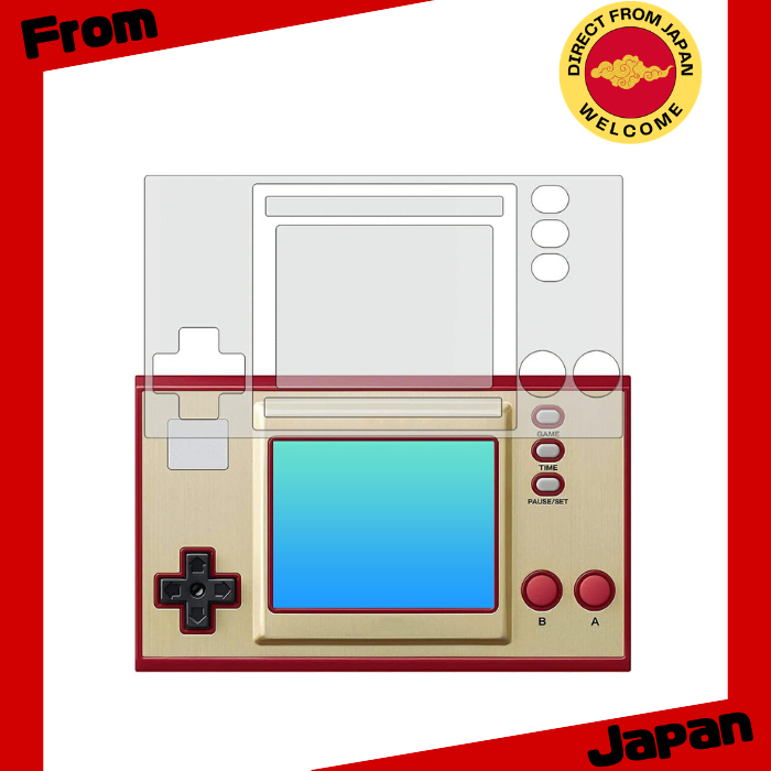 Película protetora de tela ClearView Game & Watch Super Mario Bros. com cobertura total [Direct from Japan]