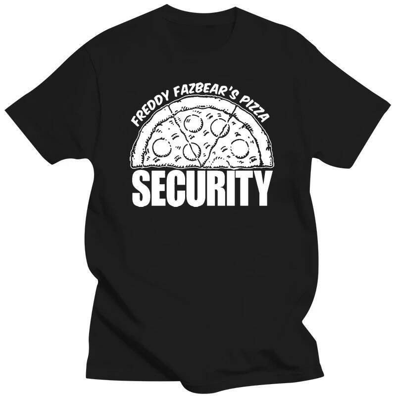 Fnaf's Five Nights Unissex Mens Ladies Tee PIZZA SECURITY Camiseta Novo Em Tops E Camisetas Camisa Homme T Shirt Herren