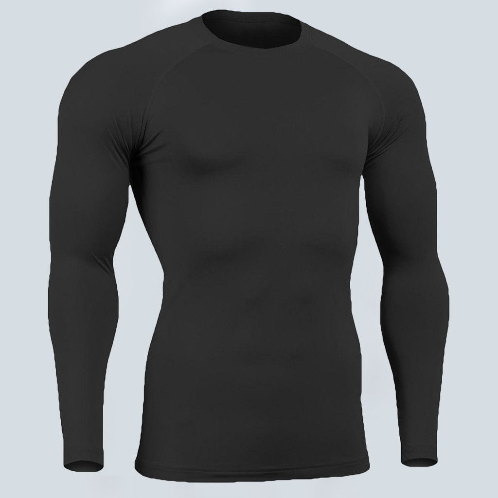 Promoção Blusa Térmica Masculina Proteção UV Manga Longa Segunda Pele Compressão