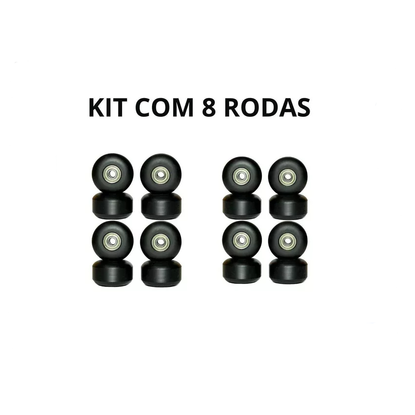 Rodinha Do Reformer Pilates Kit 8 Roda Carrinho + Rolamentos