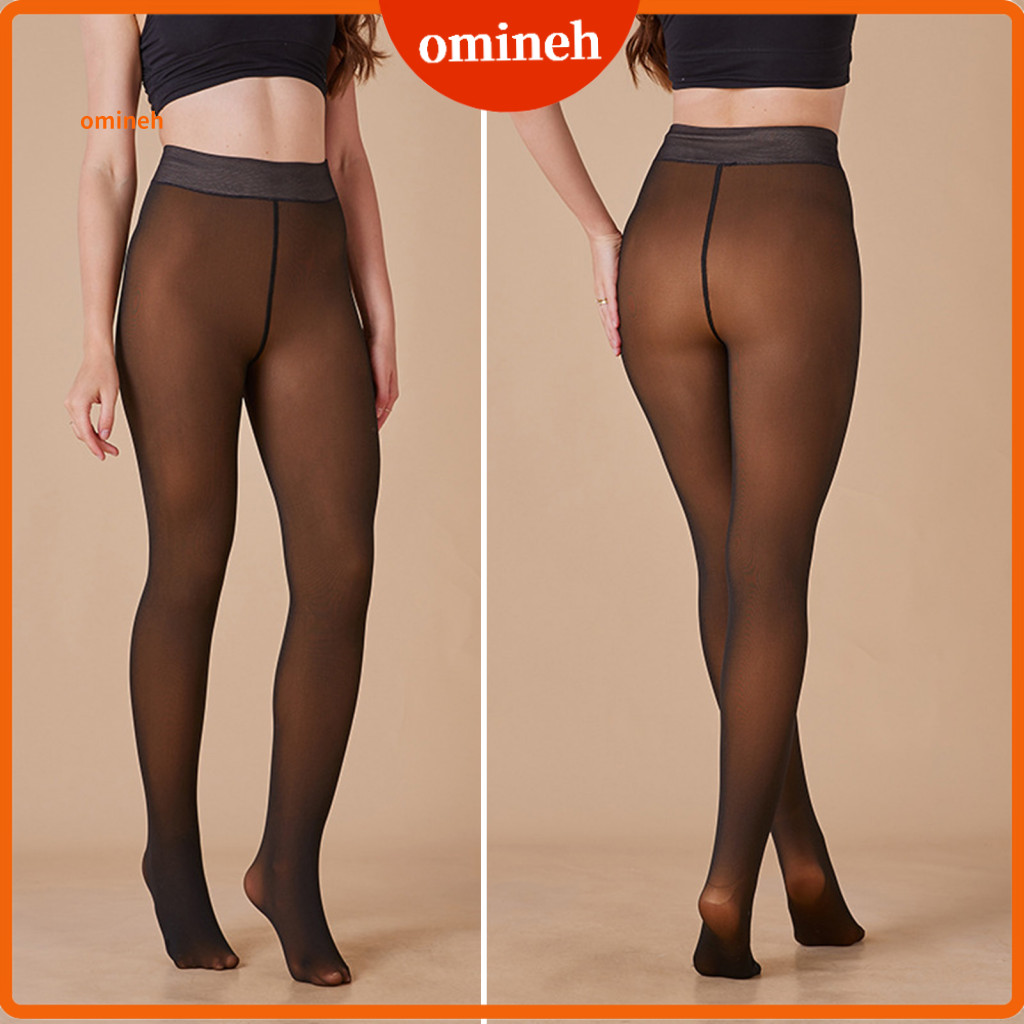 Warm Leggings Smooth Fit Women’s High Waist Fleece Lined Compression Pants with Waist-cinching Straps Winter Solid for