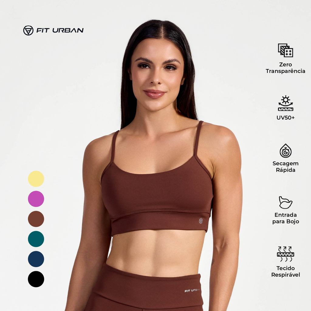 Top Poliamida Tank Esporte Casual