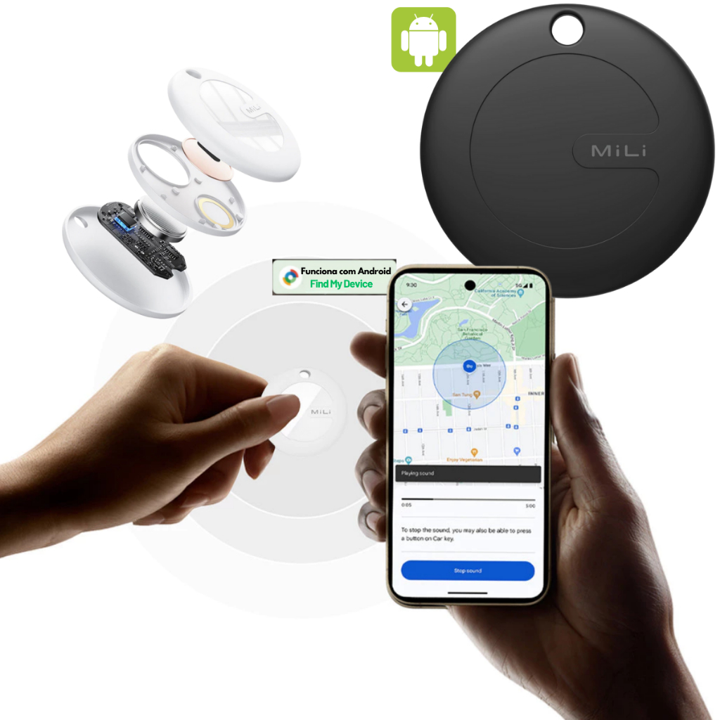 MiLi MiTag Go Localizador Bluetooth , Rastreador Para Android - Ache Objetos E Animais Com Google