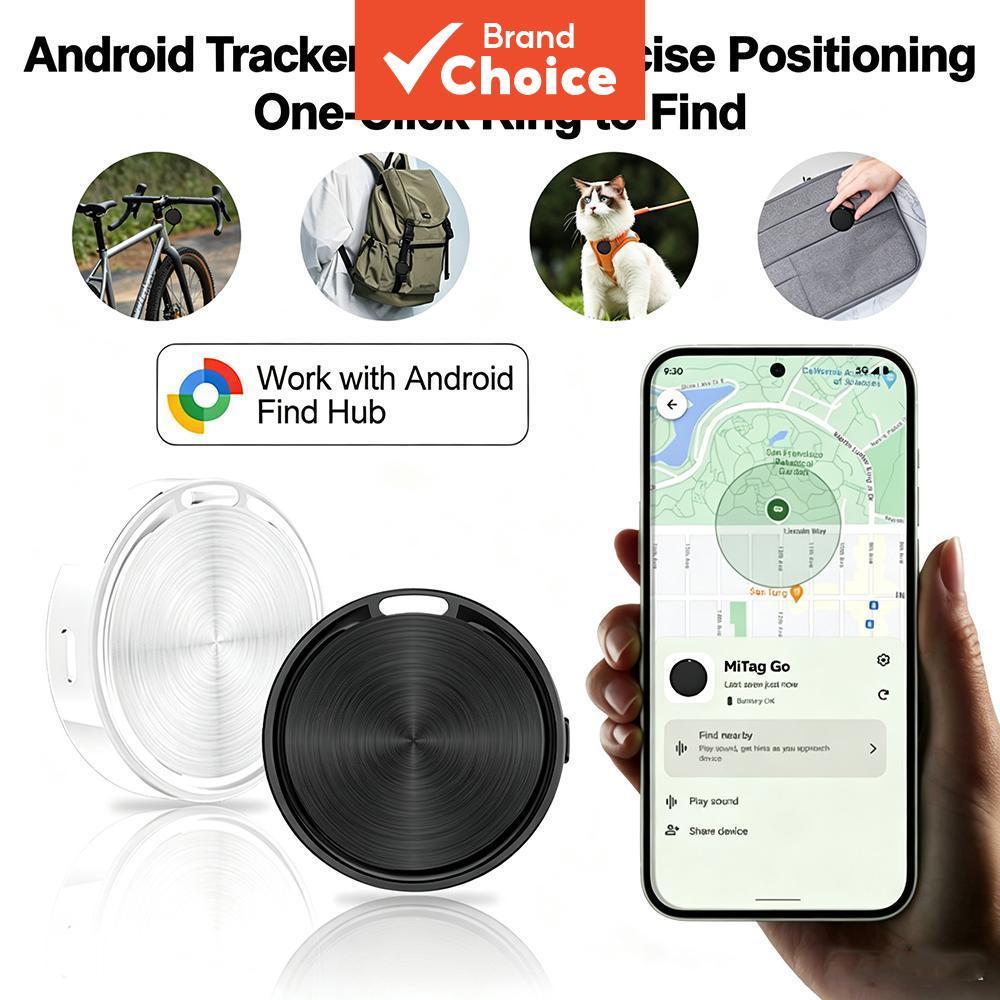 Dispositivo de Rastreamento Mini Bluetooth para o APP Google Find Hub, Rastreador Inteligente para Etiquetas de Animais