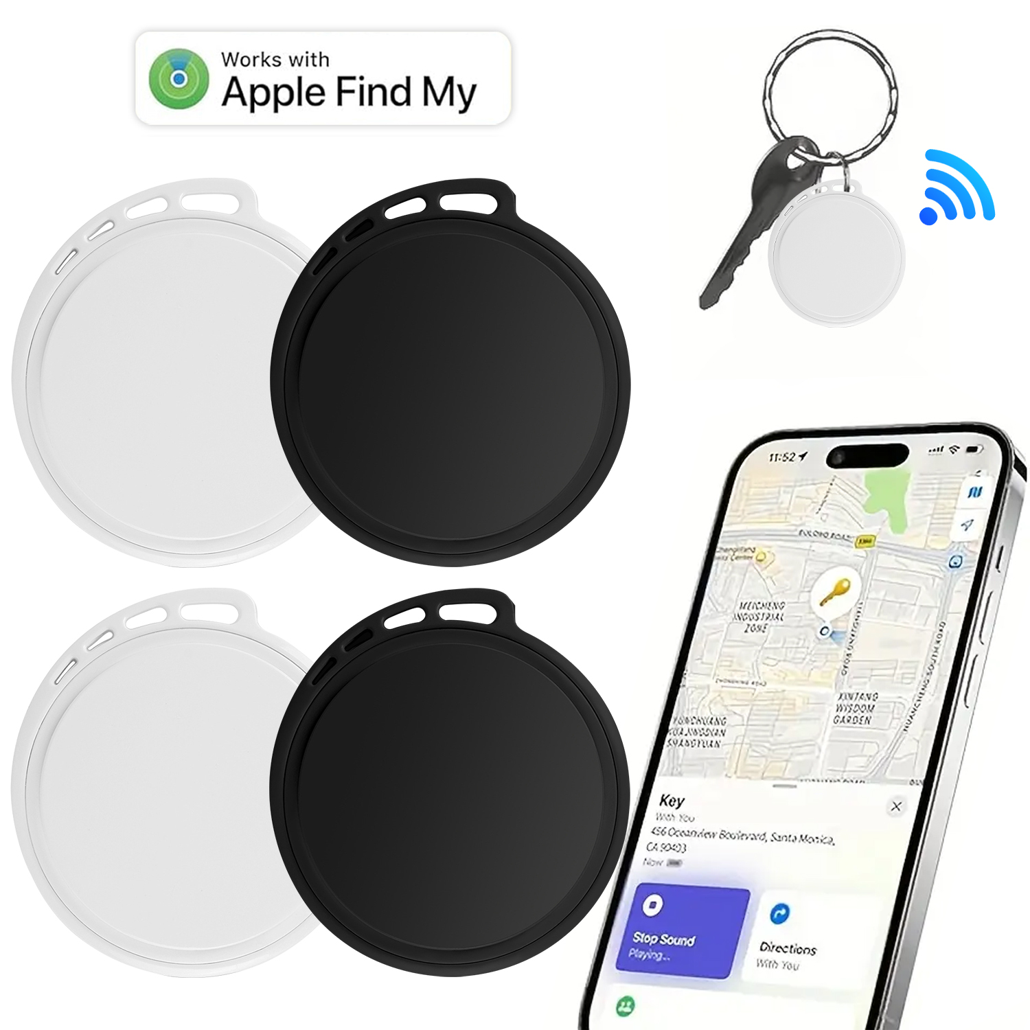 Rastreador Airtag Anti-Perda Para iPhone Smart Tag Locator Finder Bluetooth Animais De Estimação Gato Crianças