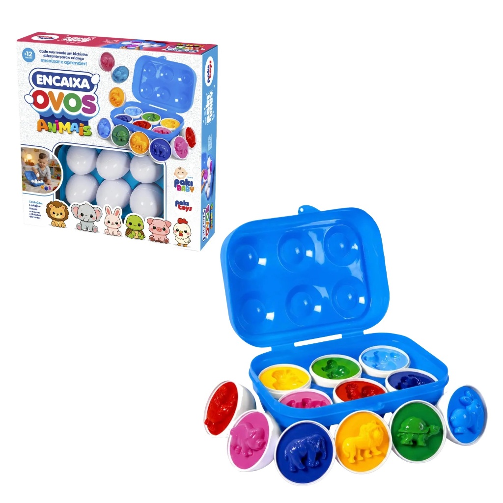 Jogo Encaixa ovos animais