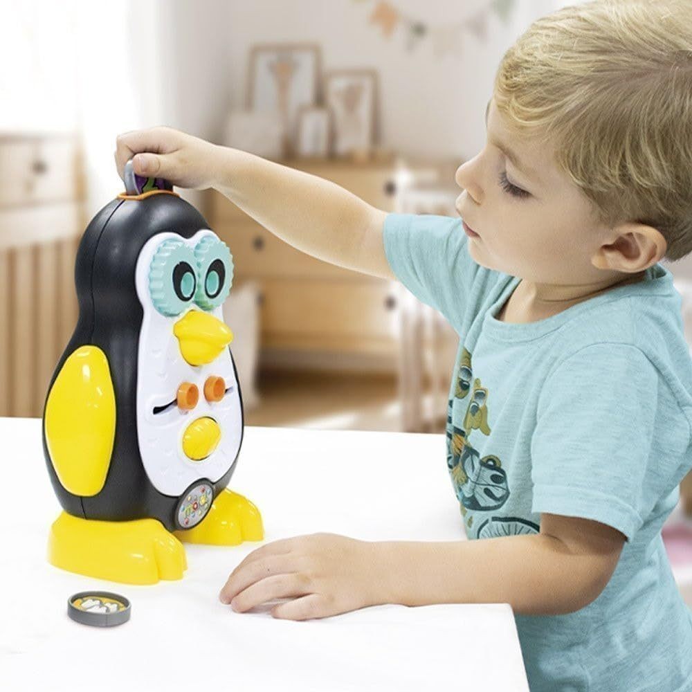 Brinquedo Pinguim Educativo Som Interativo Criança Animal Didático