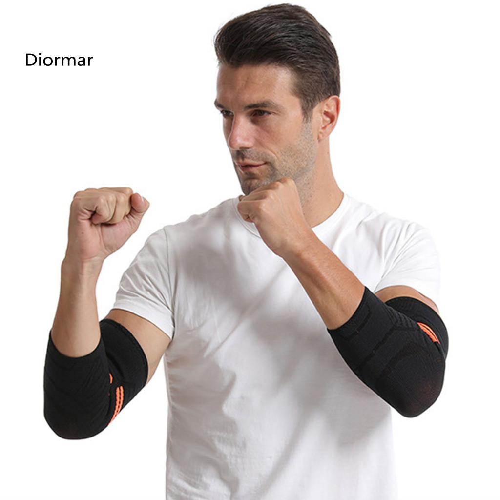 Elbow Sleeve with Breathable Fabric Non-slip Brace Wave Silicone Compression for Tendonitis Relief – Anti-slip Tennis