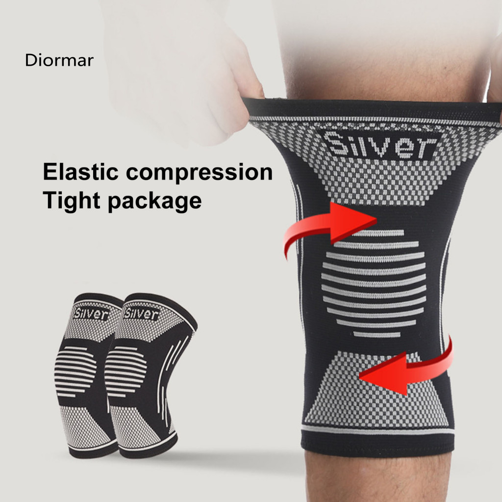 High-density Knitted Fabric Knee Pads Sports 1pc Elastic Breathable Sleeve for Men Women – Compression Pad for Pain Re