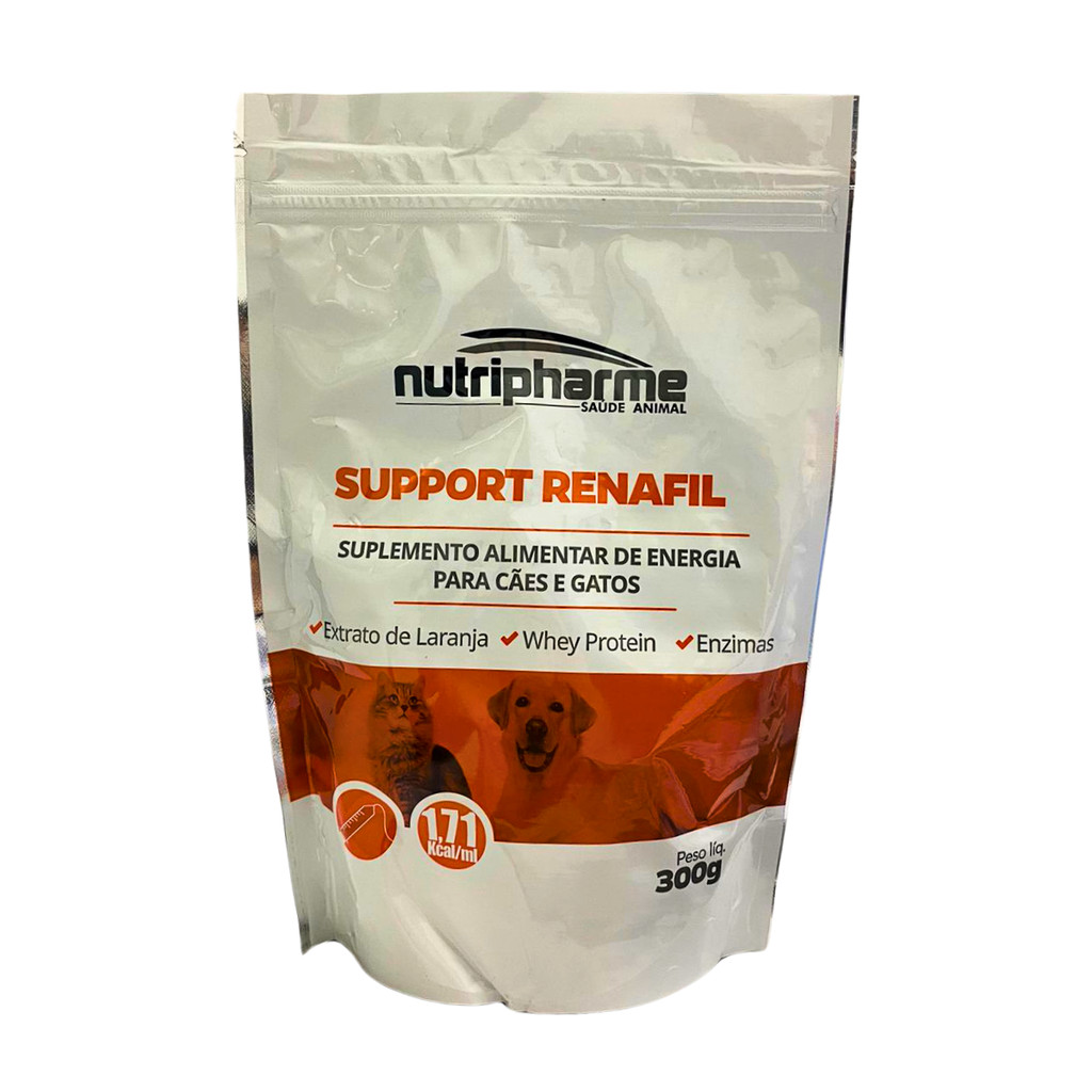 Support Renafil 300g Nutripharme Suplemento Cães e Gatos